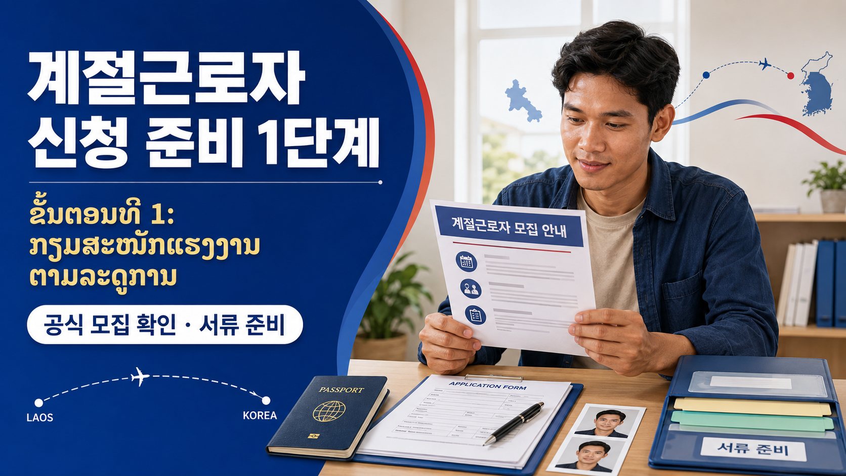 라오스 계절근로자 한국 취업 준비 1단계｜공식 모집 확인부터 서류 준비까지
